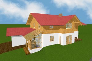 Planung und Visualisierung Holzhaus
