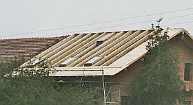 Sichtdachstuhl mit Velux Dachfenster, Landkreis Rosenheim