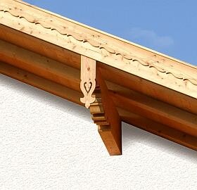 Windfang mit Deckbrett